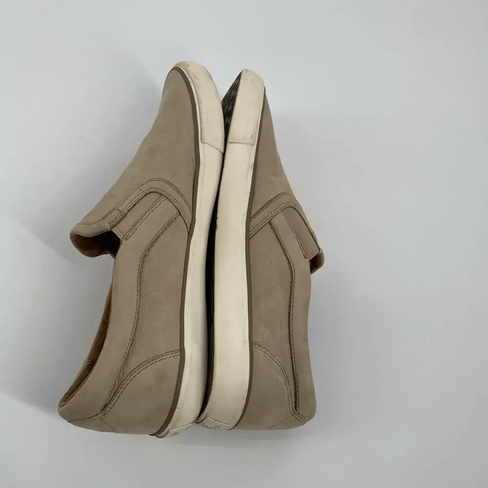 Coach Powers Slip On Suede Leather Casual Loafers Size 9 D Mens Cream Beige - Picture 4 of 9